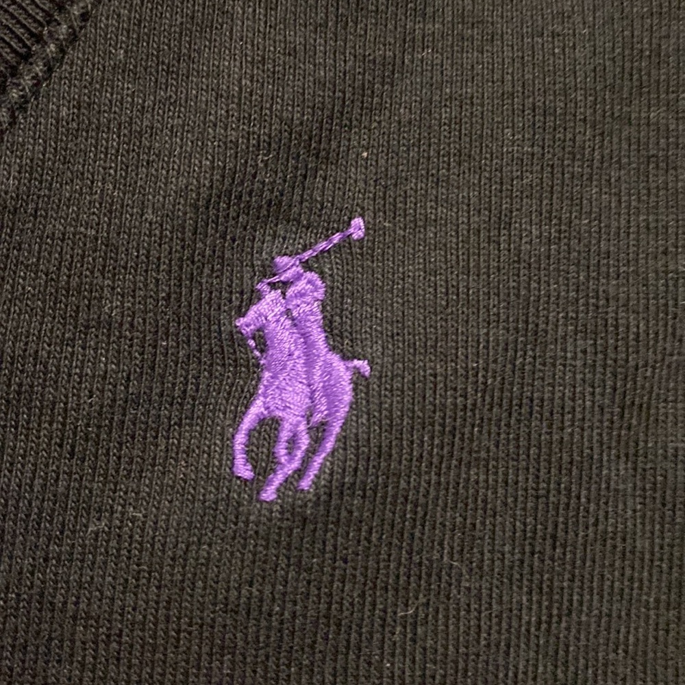 Ralph Lauren Sport Black v-neck - Picture 2 of 4